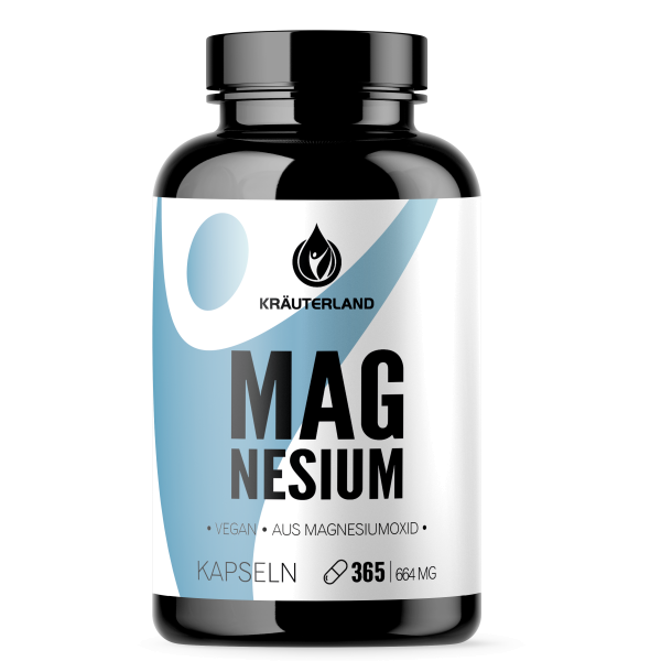 Magnesium Kapseln, vegan 365 Stück